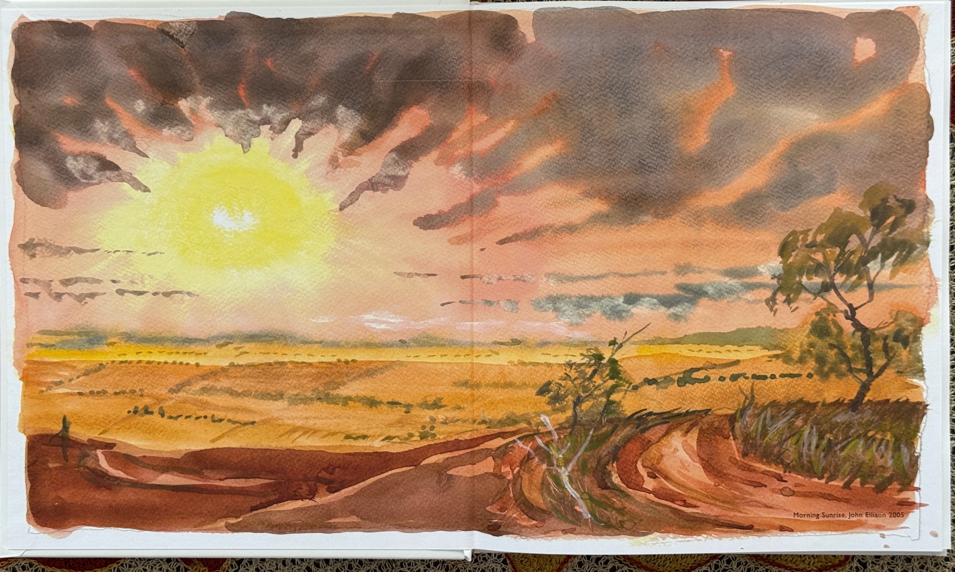watercolour Mt Blaxland